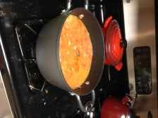 Almost all the ingredients are in the combined. Let this simmer for about 15-18 minutes. 