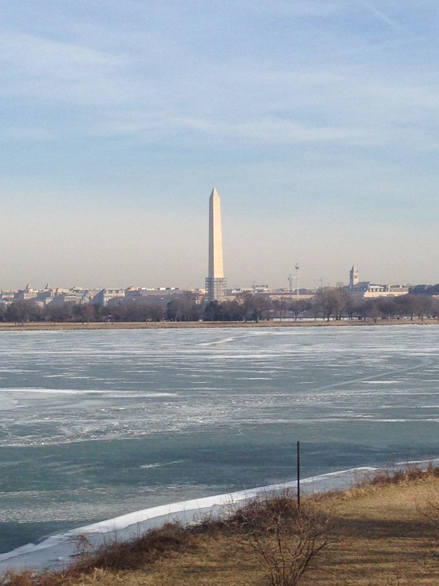 Washington Monument on the right 
