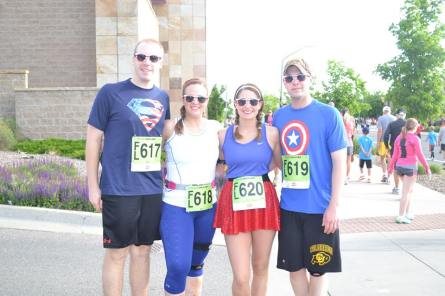 My hubby and I are on the left and Mrs & Mrs. RockyMtnPearls are on the right. 