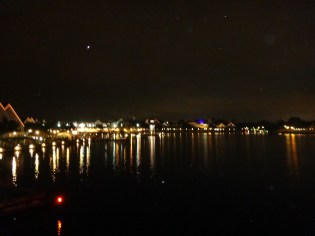 Boardwalk lit up... it was beautiful. 